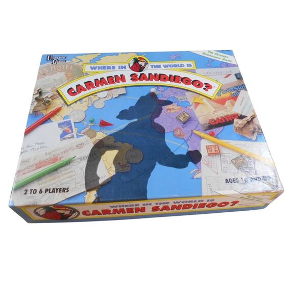 1992 Where in the World is Carmen Sandiego? University Games #1600 Complete - Picture 1 of 9